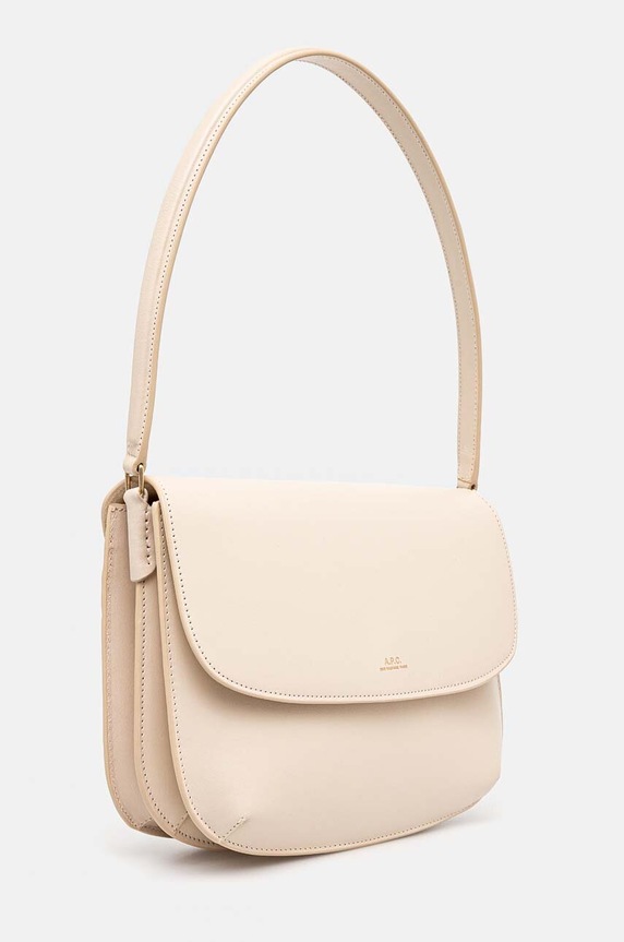 A.P.C. torebka skórzana sac sarah shoulder PXAWV.F61526.AAH beżowy SS24