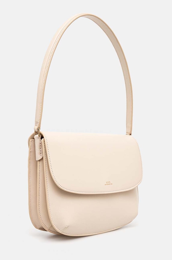 A.P.C. torebka skórzana sac sarah shoulder PXAWV.F61526.AAH beżowy SS24