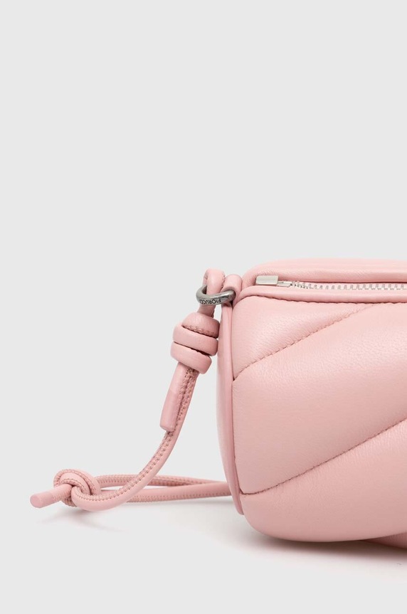 Accesorii Fiorucci poseta de piele Baby Pink Leather Mini Mella Bag U01FPABA002LE04PN02 roz