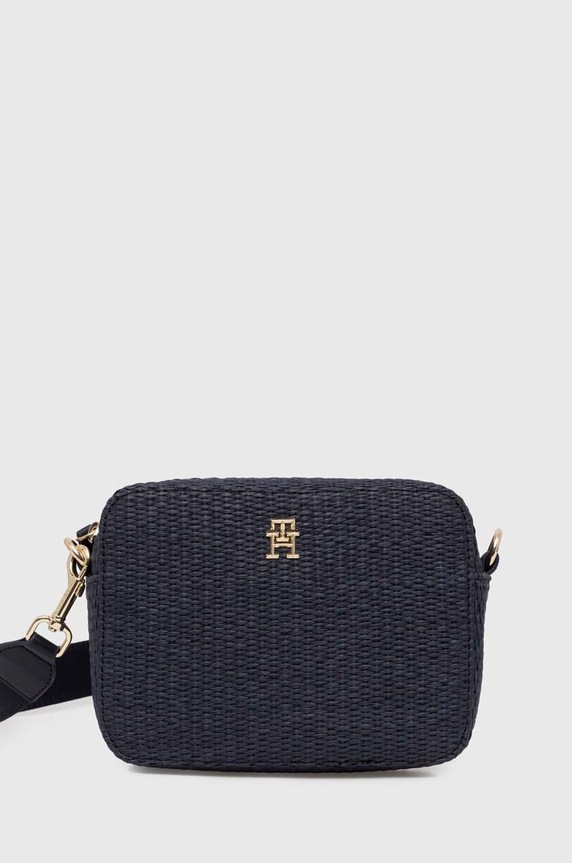 Tommy Hilfiger torebka nie mieści A4 granatowy AW0AW17002
