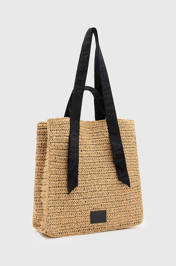 Accessori AllSaints borsa shopper da donna LULLAH N/S TOTE W081XA beige