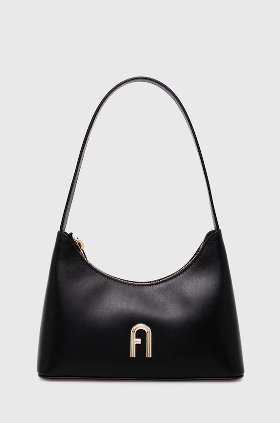Furla torebka skórzana skóra licowa czarny WB00863.AX07333.06000