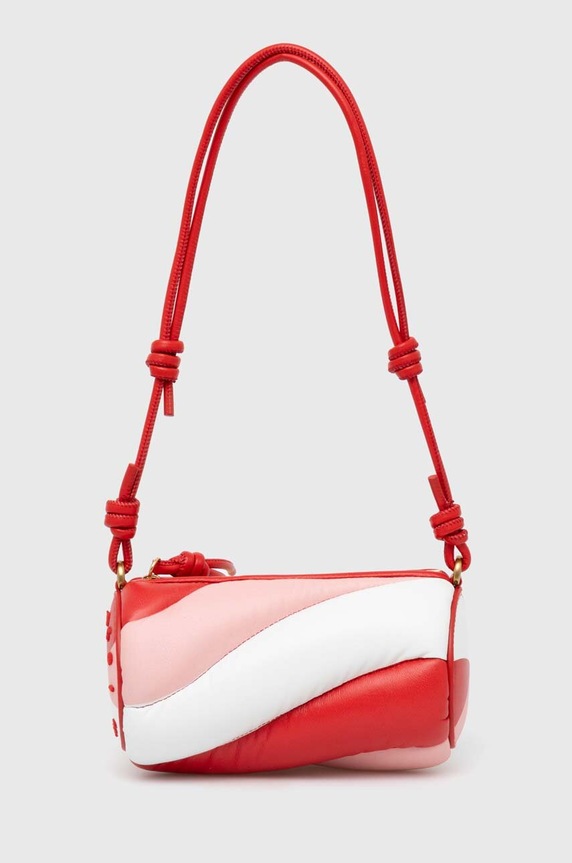 Fiorucci poseta de piele Tricolor Leather Mini Mella Bag U01FPABA002LE04MU01 rosu SS24