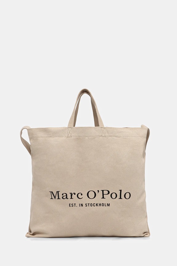 Marc O'Polo torebka bawełniana mieści A4 beżowy 5000006720