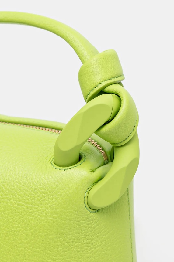 JW Anderson leather handbag The Jwa Small Corner Bag green HB0619.LA0332.526