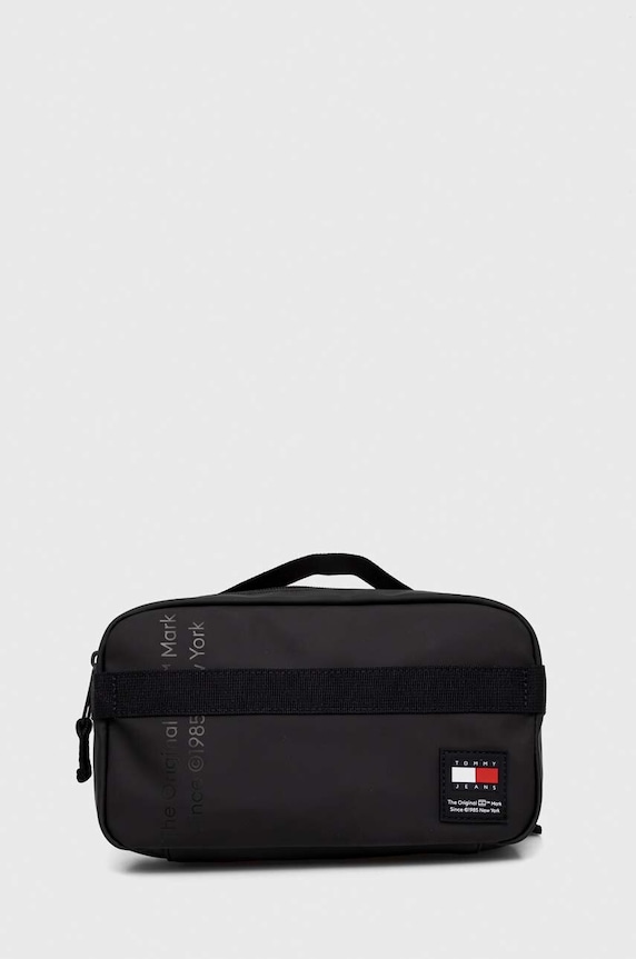 Ledvinka Tommy Jeans potisk černá AM0AM11963