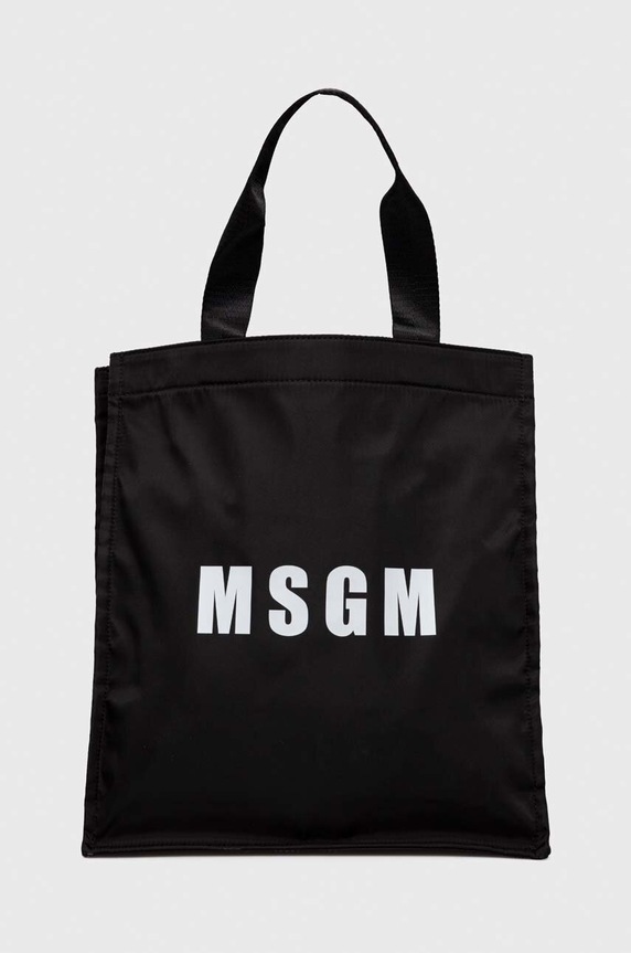 MSGM borsa sovrastampa nero 3640MZ43.628