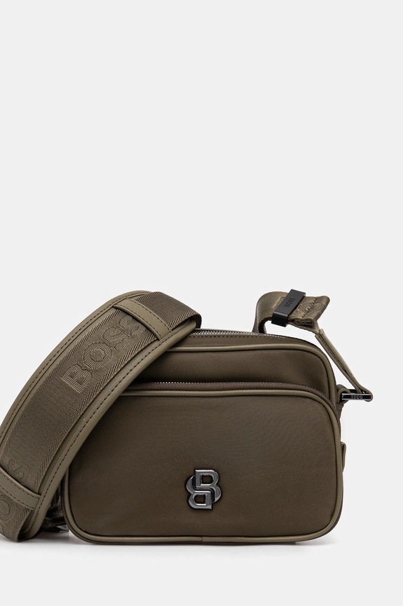 BOSS saszetka B_Icon_EW_Zip nie mieści A4 zielony 50516790