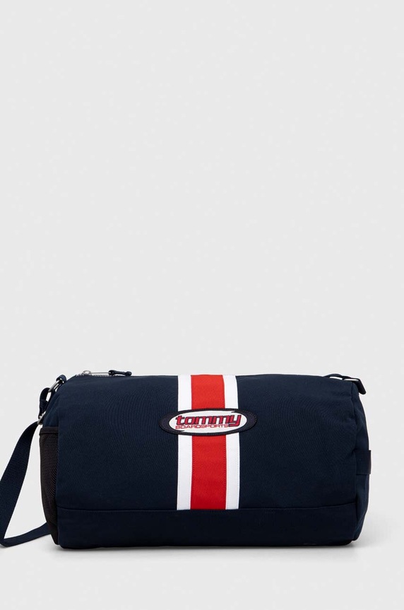 Τσάντα Tommy Jeans υφασμάτινο σκούρο μπλε AM0AM12123