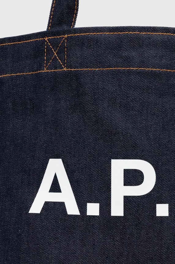 Taška A.P.C. tote axel tmavomodrá CODDP.M61444.IAK