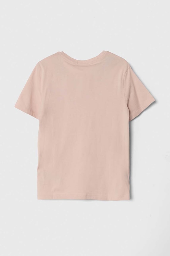 Calvin Klein Jeans t-shirt bawełniany dziecięcy IU0IU00460.128.176.PPYH różowy SS24