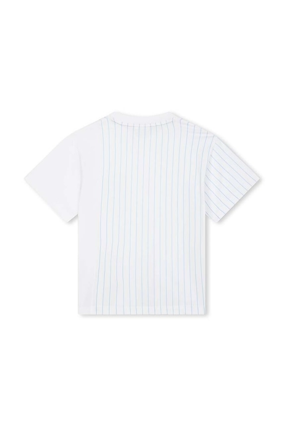 Dětské bavlněné tričko BOSS J50720.162.174 bílá SS24