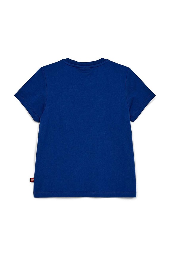 Παιδικό βαμβακερό μπλουζάκι Lego 12011155 σκούρο μπλε SS24