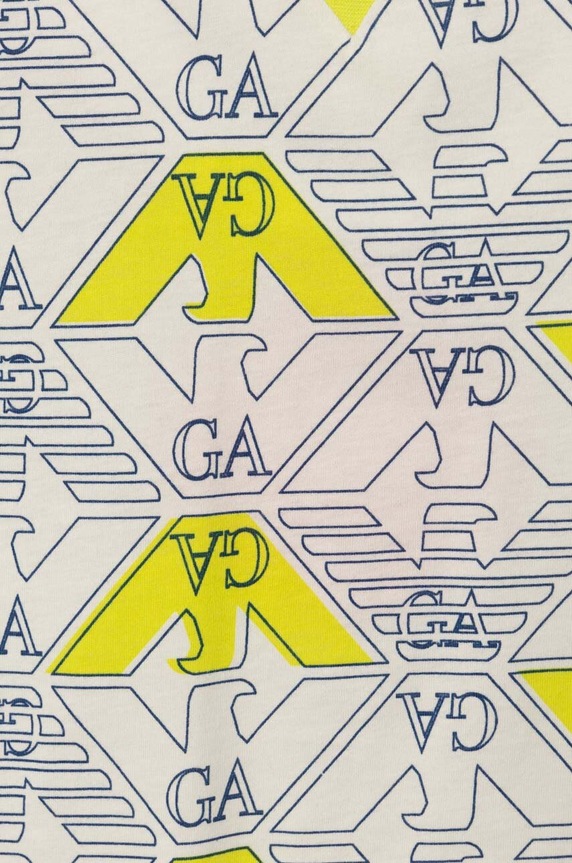 Dječaci Dječja pamučna majica kratkih rukava Emporio Armani 3D4TJA.4J5UZ zelena