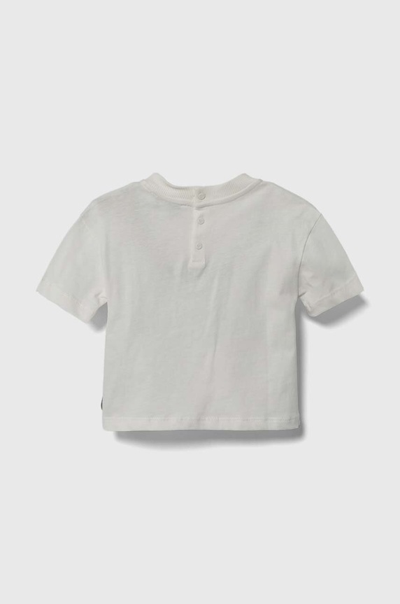 Detské bavlnené tričko Emporio Armani x The Smurfs 3DHTJN.3J52Z béžová SS24