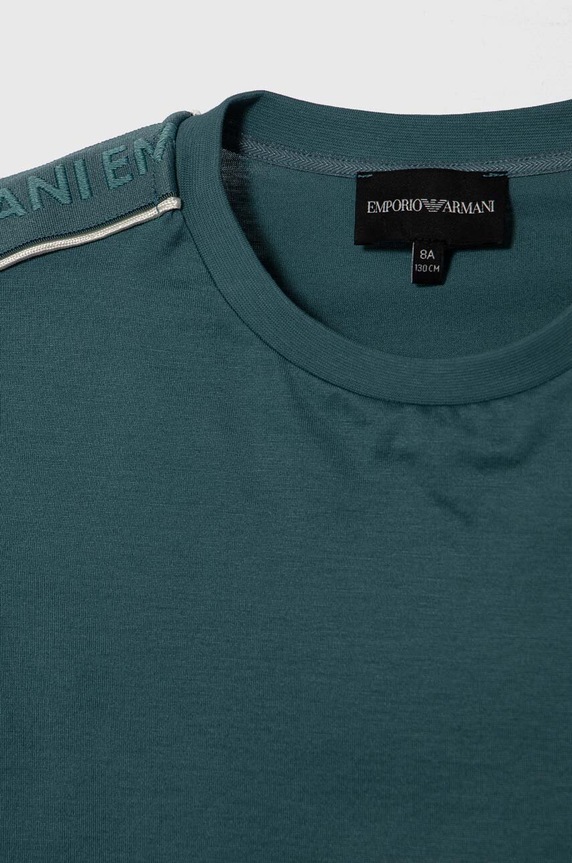 Dječaci Pamučna majica Emporio Armani 3D4TD3.1JUVZ tirkizna