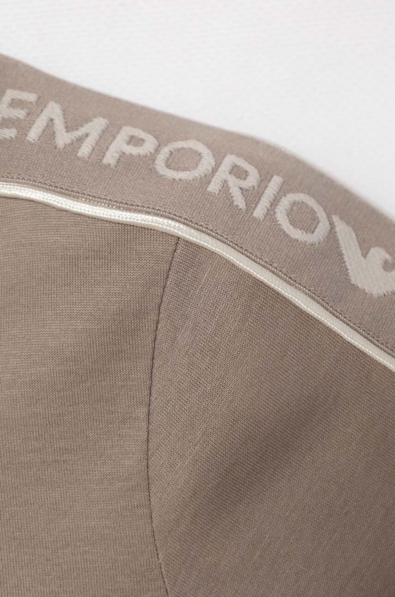 Chłopiec Emporio Armani t-shirt bawełniany 3D4TD3.1JUVZ brązowy