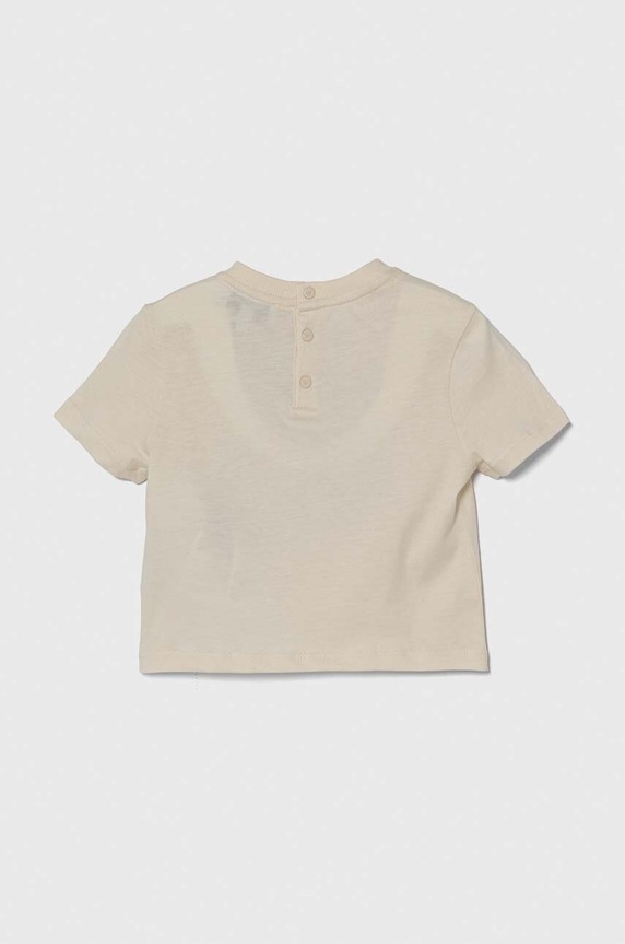 Детская хлопковая футболка Emporio Armani 3DHTJR.3J51Z бежевый SS24