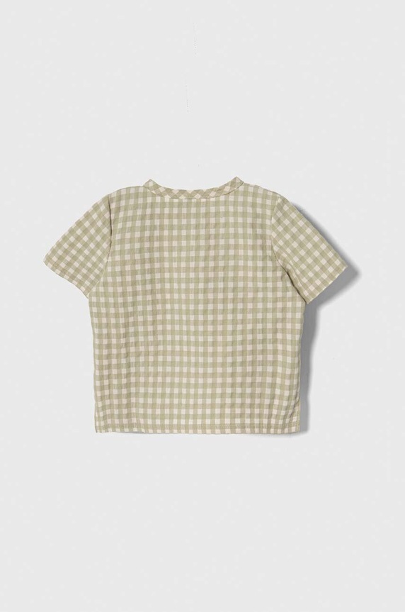 Jamiks t-shirt bawełniany dziecięcy FATI.II.or.Blu.JLG084.B zielony SS24