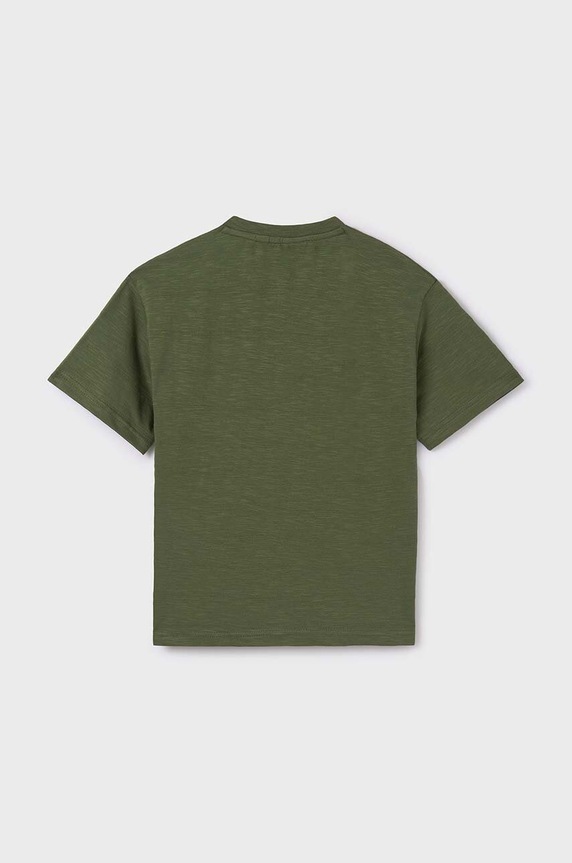 Mayoral t-shirt bawełniany 6035.7D.Junior.PPYH zielony SS24
