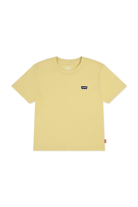 Παιδικό βαμβακερό μπλουζάκι Levi's LVB BATWING CHEST HIT βαμβάκι κίτρινο 8EA100