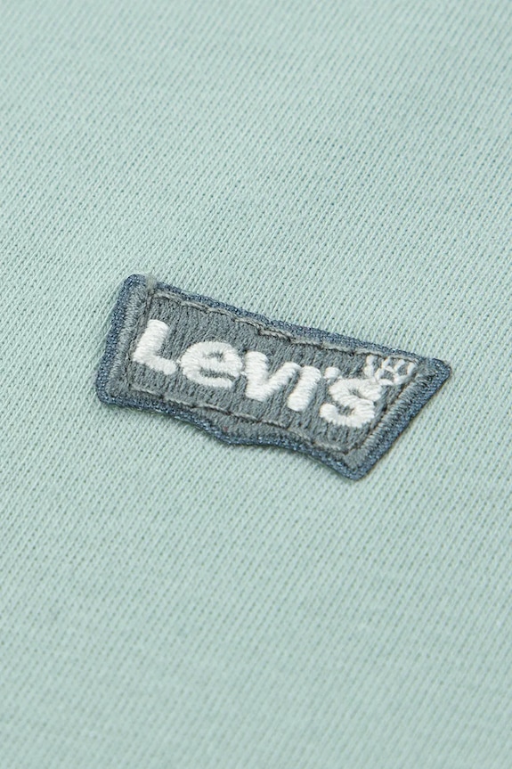 Αγορίστικα Παιδικό βαμβακερό μπλουζάκι Levi's LVB BATWING CHEST HIT 8EA100 πράσινο