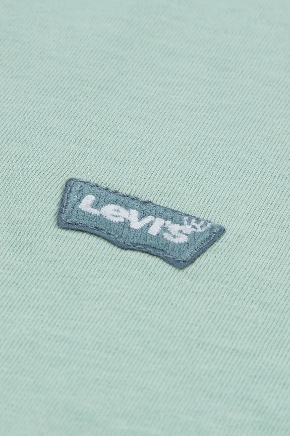 Αγορίστικα Παιδικό βαμβακερό μπλουζάκι Levi's LVB BATWING CHEST HIT 9EA100 πράσινο