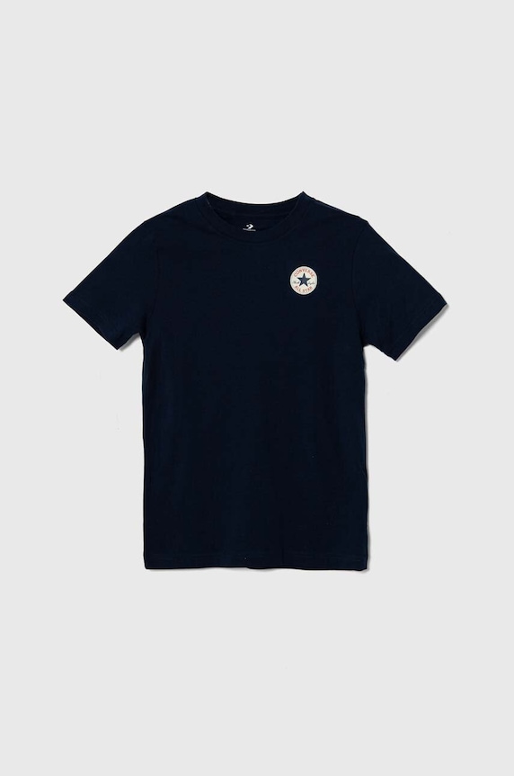 Converse t-shirt bawełniany dziecięcy nadruk granatowy 9C9506