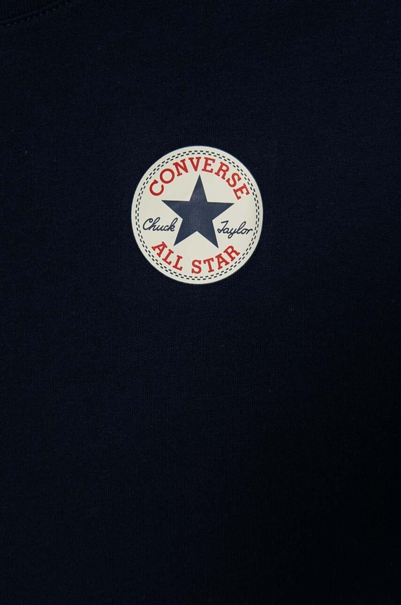 Chłopiec Converse t-shirt bawełniany dziecięcy 9C9506 granatowy