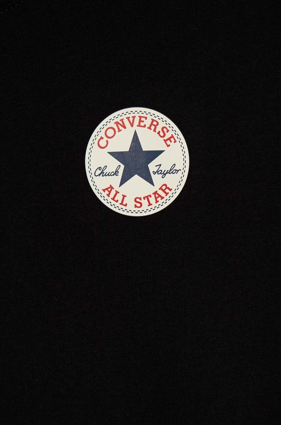 Chłopiec Converse t-shirt bawełniany dziecięcy 9C9506 czarny