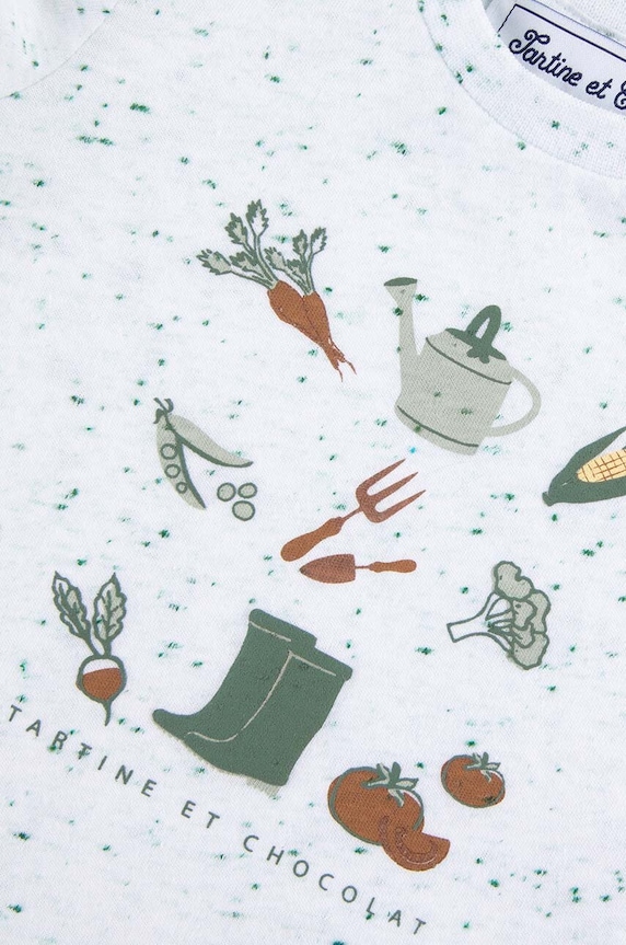Tartine et Chocolat tricou bebe alb TY10031.80.94