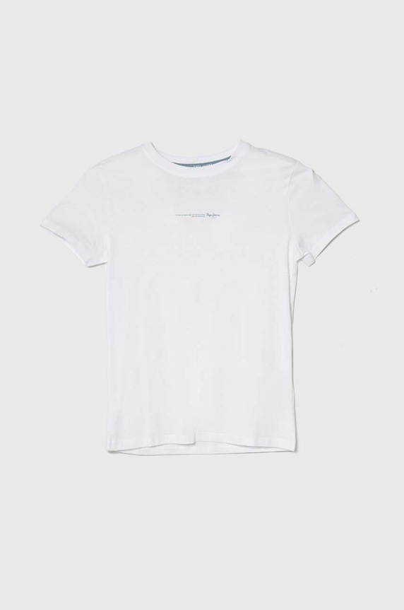 Pepe Jeans t-shirt bawełniany dziecięcy DAVIDE TEE bawełna biały PB503840