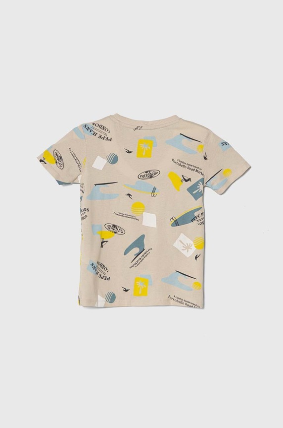 Pepe Jeans t-shirt bawełniany dziecięcy REDGE PB503858 beżowy SS24