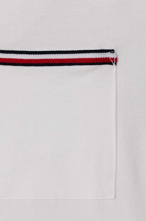 Αγορίστικα Παιδικό βαμβακερό μπλουζάκι Tommy Hilfiger KB0KB08817.128.176.PPYH λευκό