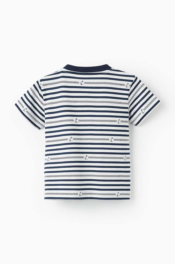 Pamučna majica kratkih rukava za bebe zippy 3105911201 plava SS24