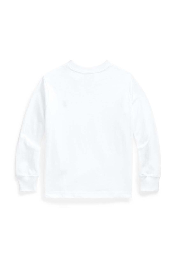 Polo Ralph Lauren longsleeve bawełniany dziecięcy 322843804004 biały AW24