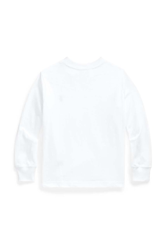 Polo Ralph Lauren longsleeve bawełniany dziecięcy 322843804004 biały AW24