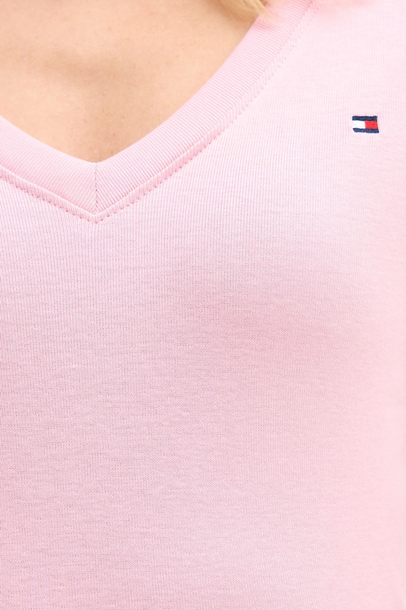 Tommy Hilfiger t-shirt γυναικείο βαμβακερό WW0WW40584 ροζ