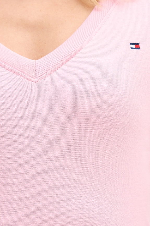 Tommy Hilfiger t-shirt γυναικείο βαμβακερό WW0WW40584 ροζ