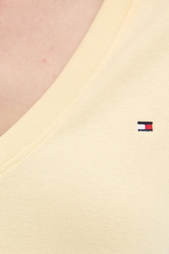 Tommy Hilfiger tričko dámské bavlněné žlutá WW0WW40584