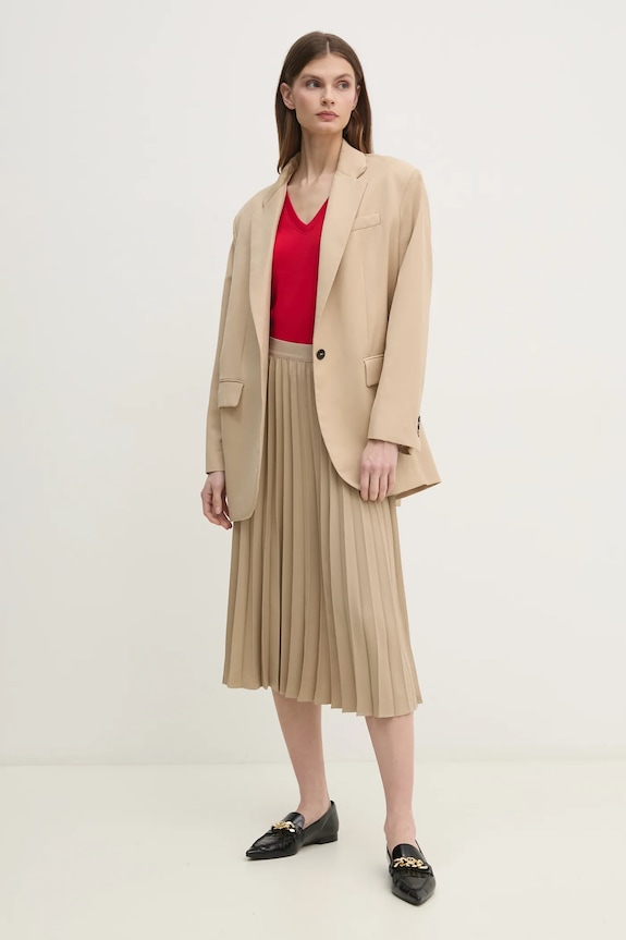 Tommy Hilfiger tričko dámské bavlněné WW0WW40584 červená AA00