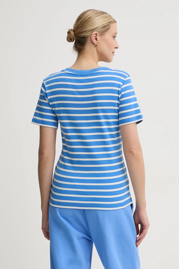 Ρούχα Tommy Hilfiger t-shirt Γυναικείο βαμβακερό WW0WW40584 μωβ