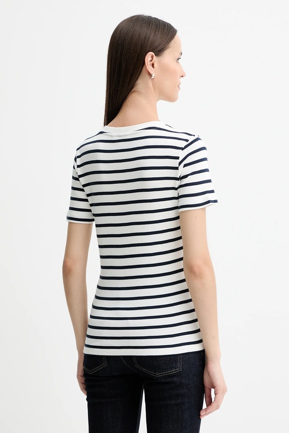 Odjeća Pamučna majica Tommy Hilfiger WW0WW40584 mornarsko plava