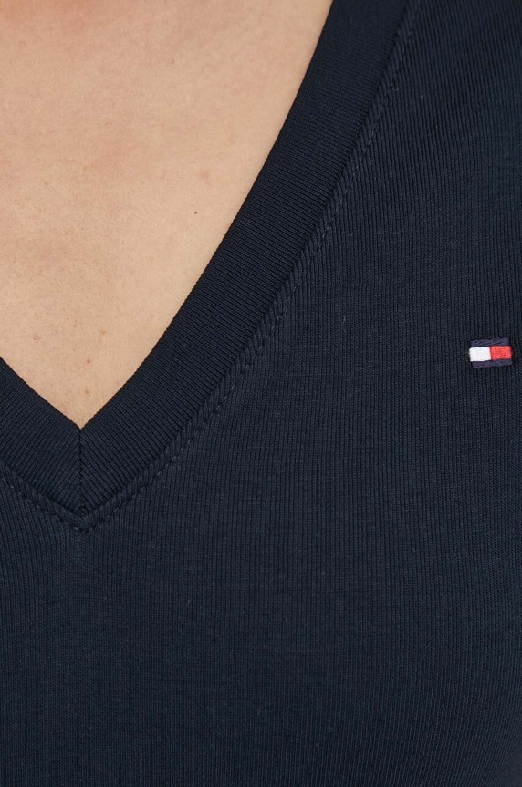 Tommy Hilfiger T-shirt damski bawełniany granatowy WW0WW40584