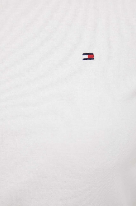 Tommy Hilfiger T-shirt damski bawełniany WW0WW40587 biały