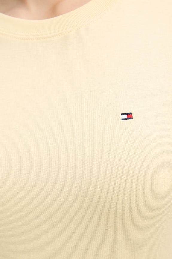 Tommy Hilfiger tricou de damă din bumbac WW0WW40587 galben