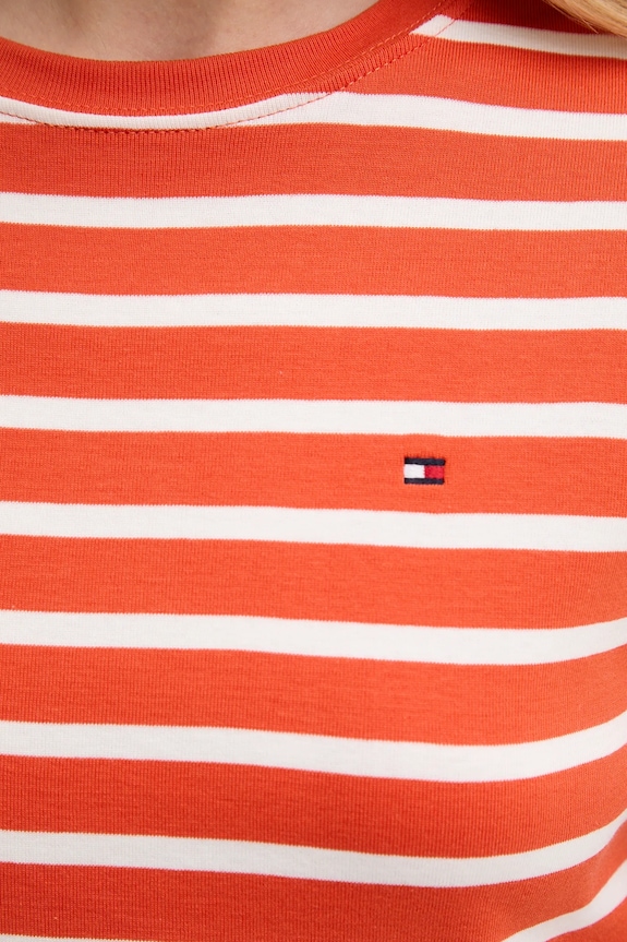 Tommy Hilfiger tričko dámske bavlnené oranžová WW0WW40587