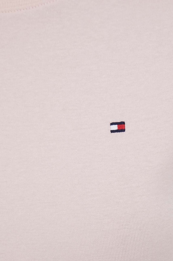 Tommy Hilfiger T-shirt damski bawełniany różowy WW0WW40587