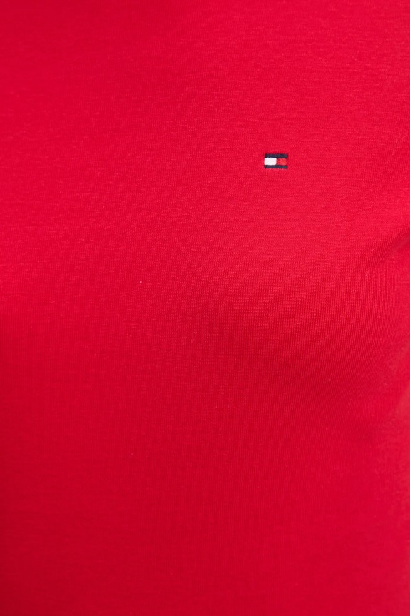 Tommy Hilfiger tričko dámske bavlnené WW0WW40587 červená