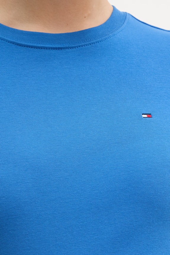 Tommy Hilfiger tricou de damă din bumbac WW0WW40587 albastru